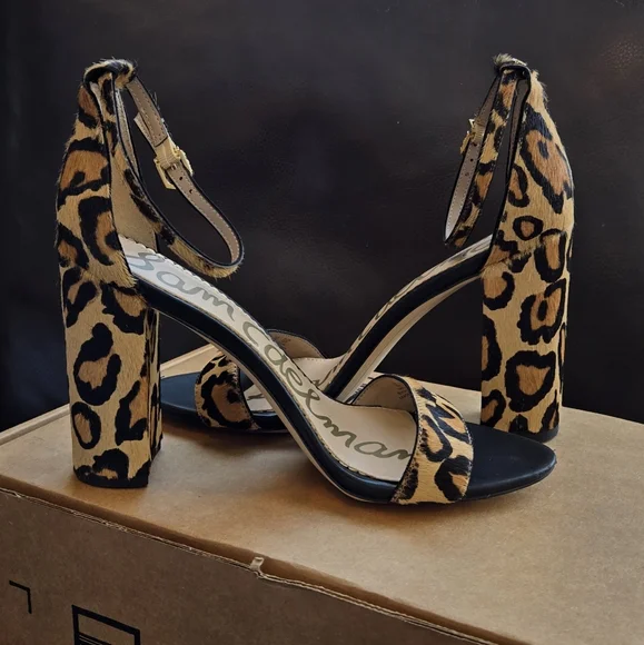 Sam Edelman Women's Yaro Animal-Print High-Heel Sandals Size 8.5 - Picture 5 of 8
